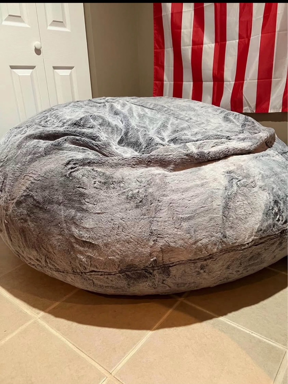 LoveSac Plush Gray Oversized Sac